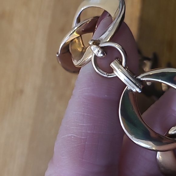 Fabulous chunky vintage chain choker necklace 18 in with lock & key 322 - Picture 12 of 12